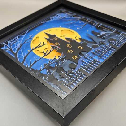 Haunted House Shadowbox