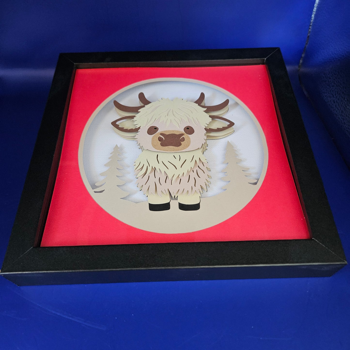 Highland Cow - Christmas Red