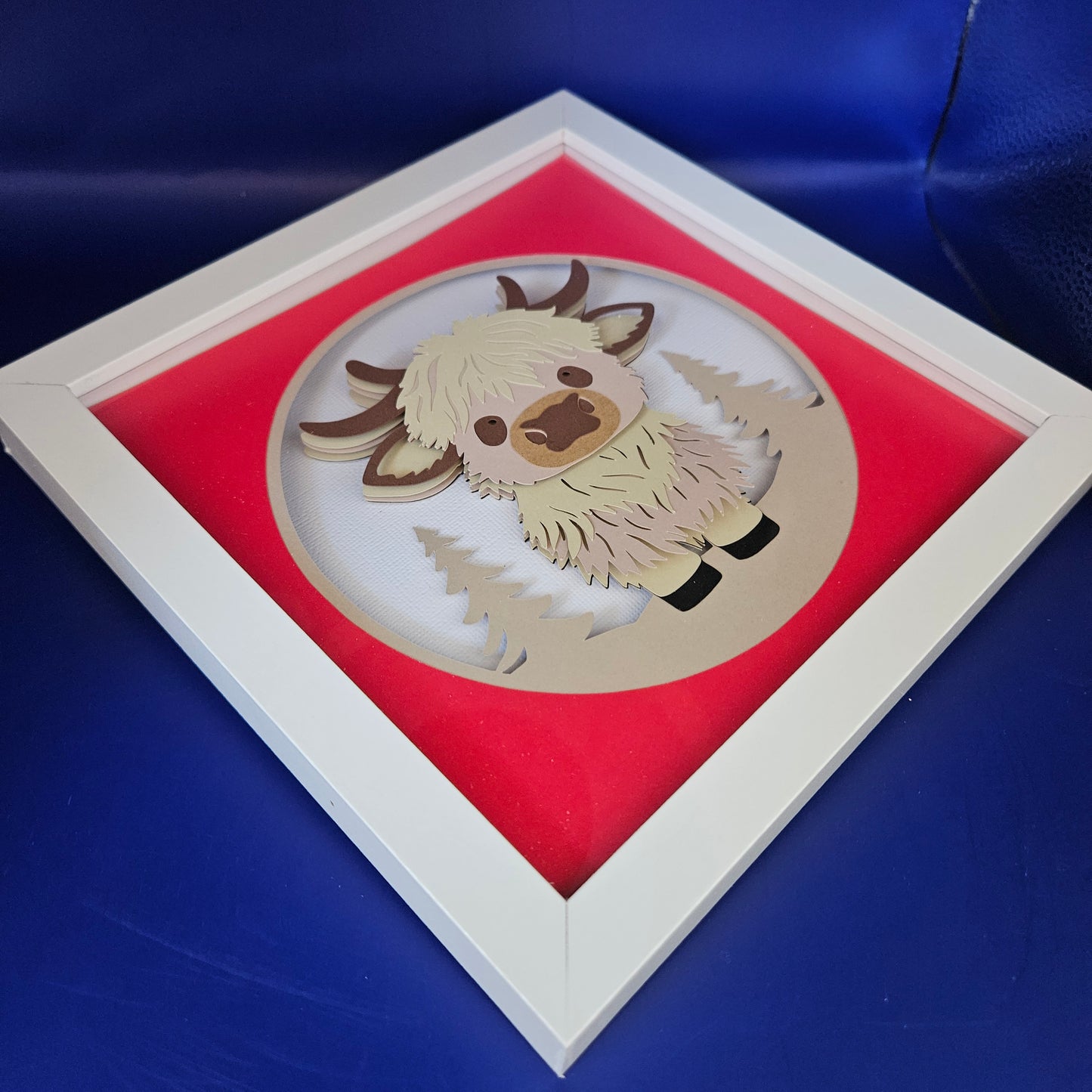 Highland Cow - Christmas Red