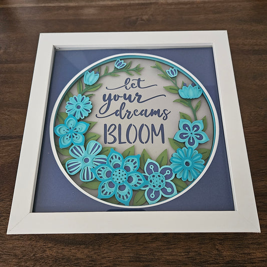 Let Your Dreams Bloom Shadowbox