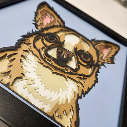 Chihuahua Shadowbox