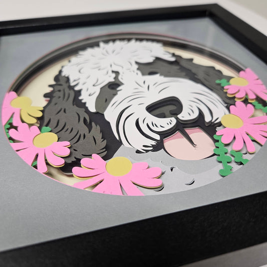 Sheepadoodle Shadowbox
