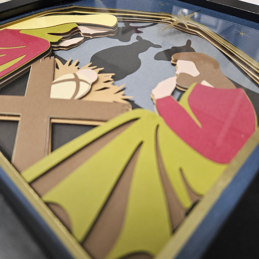 Nativity Scene Shadowbox