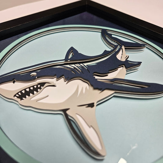Great White Shark Shadowbox