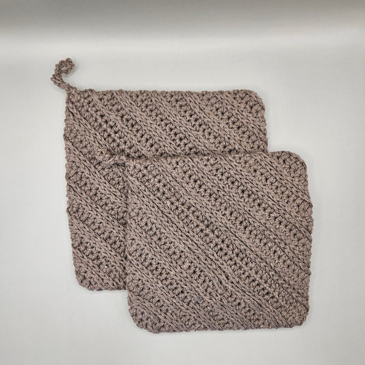 Brown Pot Holder Set