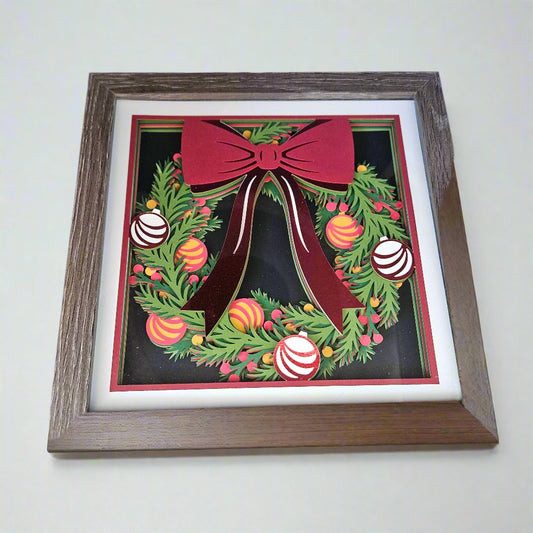 Christmas Wreath with Ornaments