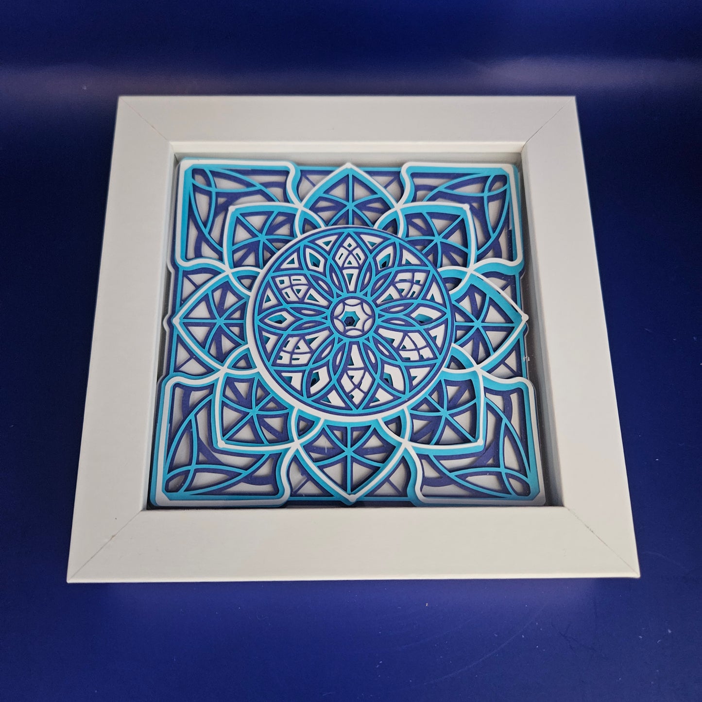 Blue Geometric Mandala