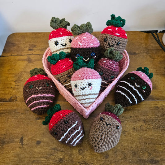 Chocolate Covered Strawberries - stuffed plushie