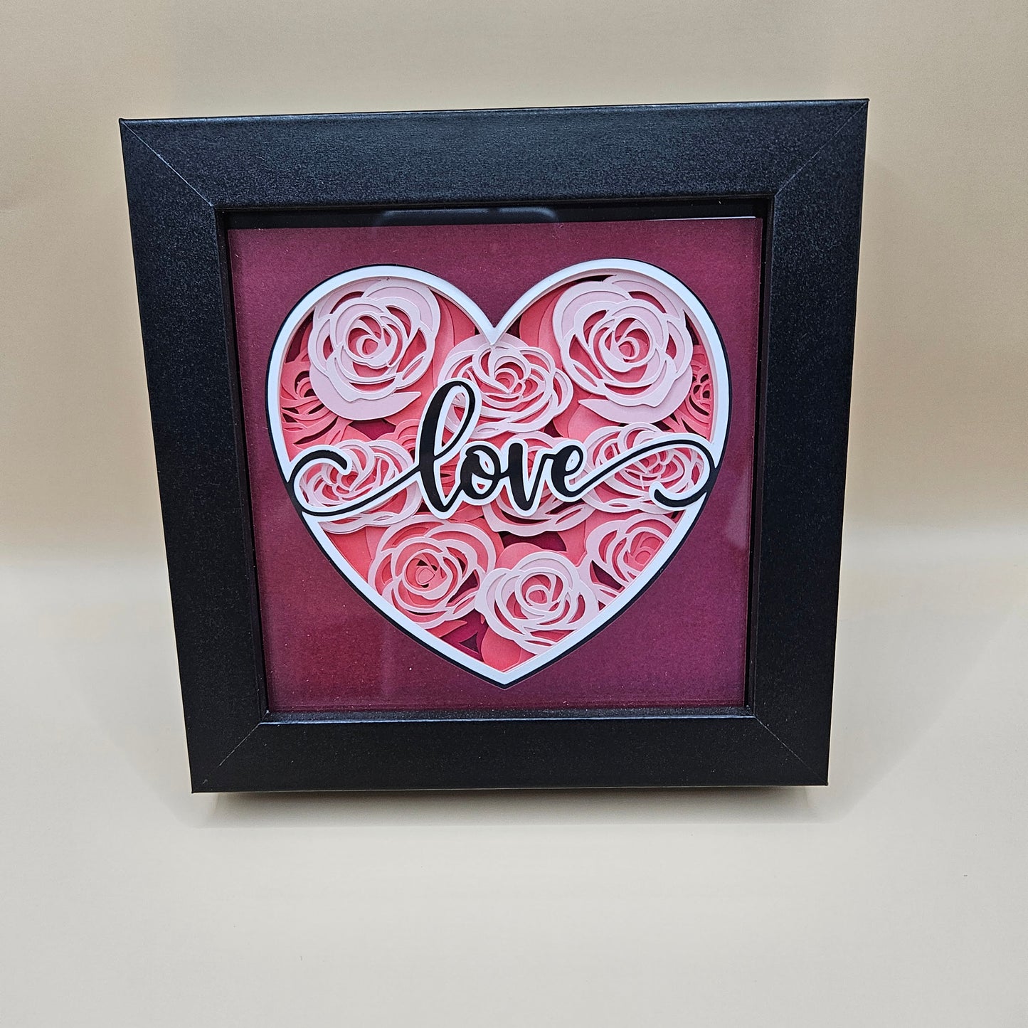 Love with Roses Shadowbox