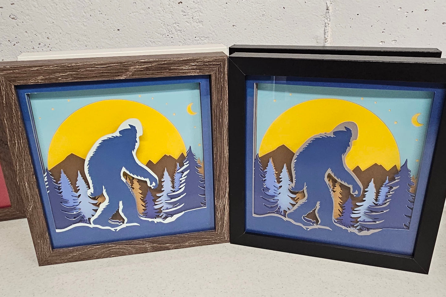 Bigfoot Yeti Shadowbox