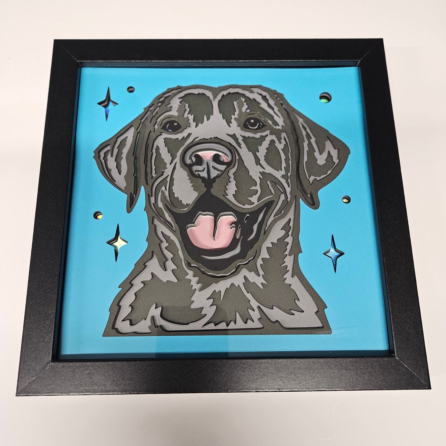Labrador Retriever (black) Shadowbox