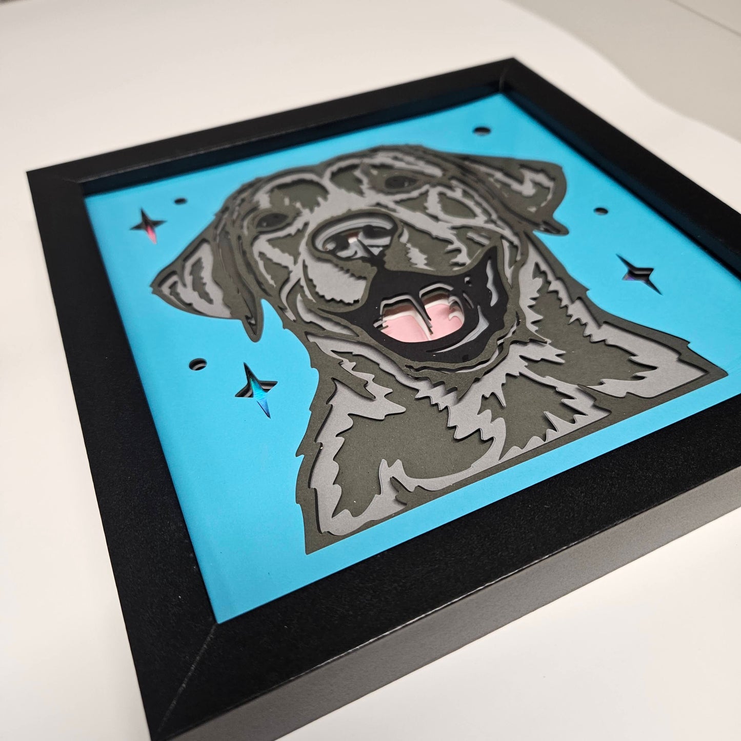 Labrador Retriever (black) Shadowbox