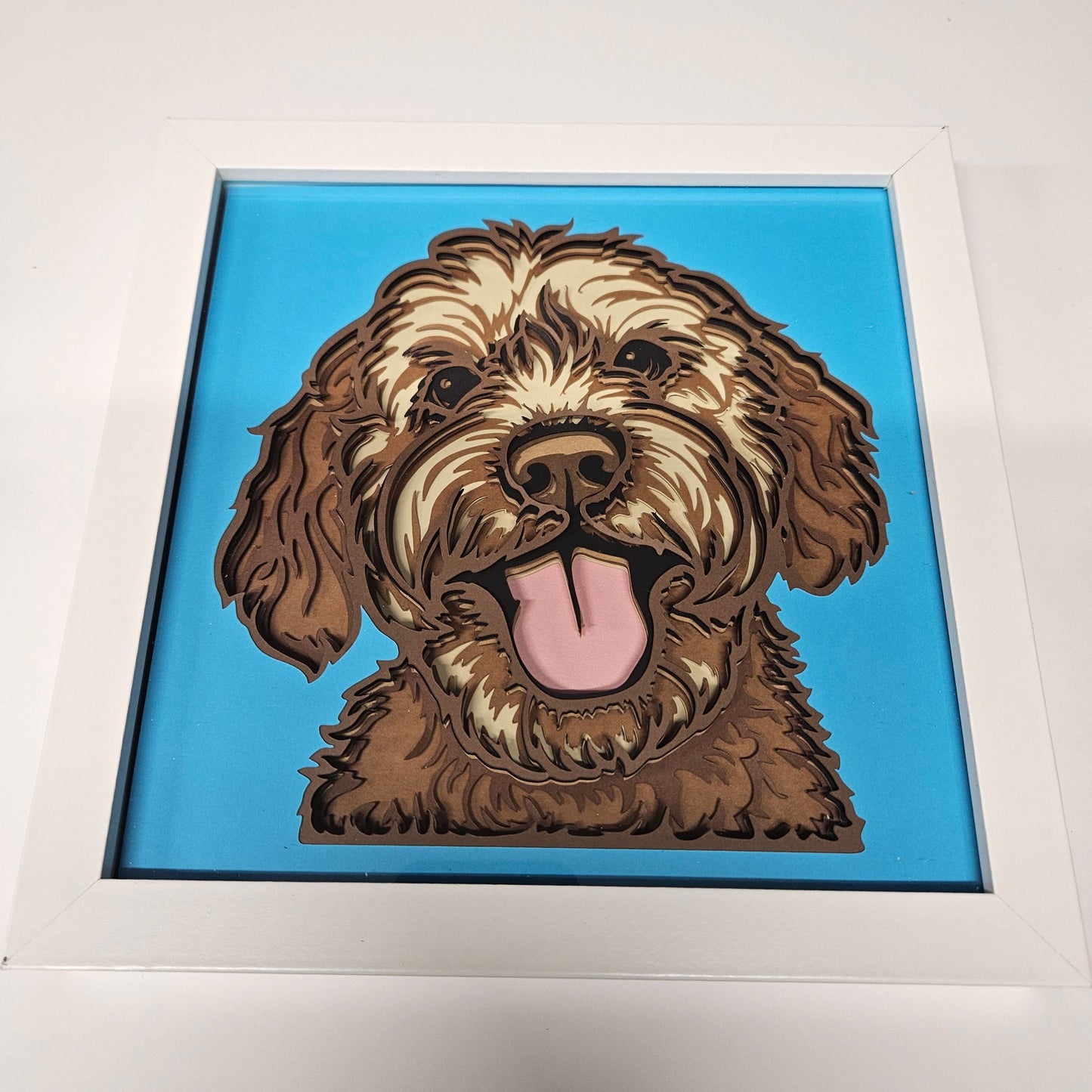 Golden Doodle Shadowbox