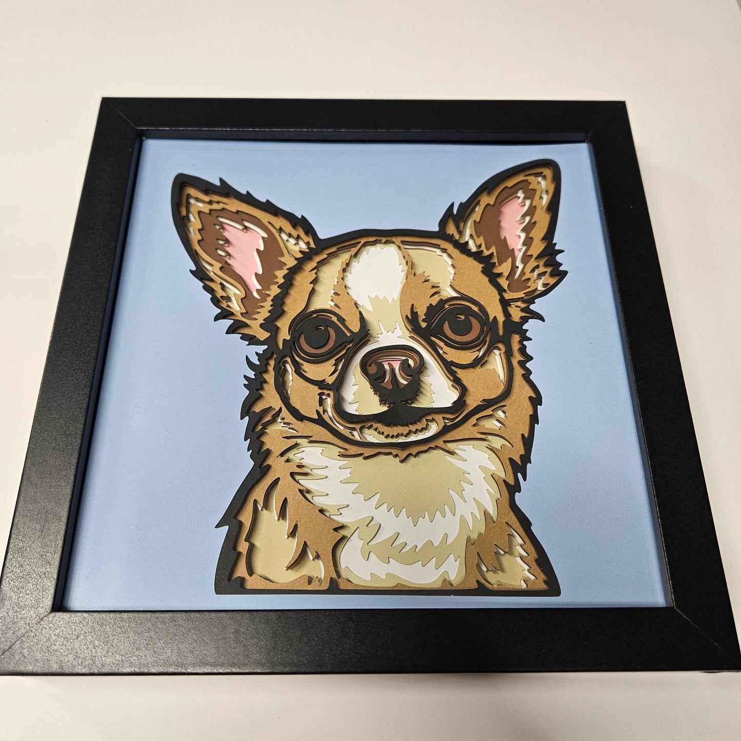 Chihuahua Shadowbox
