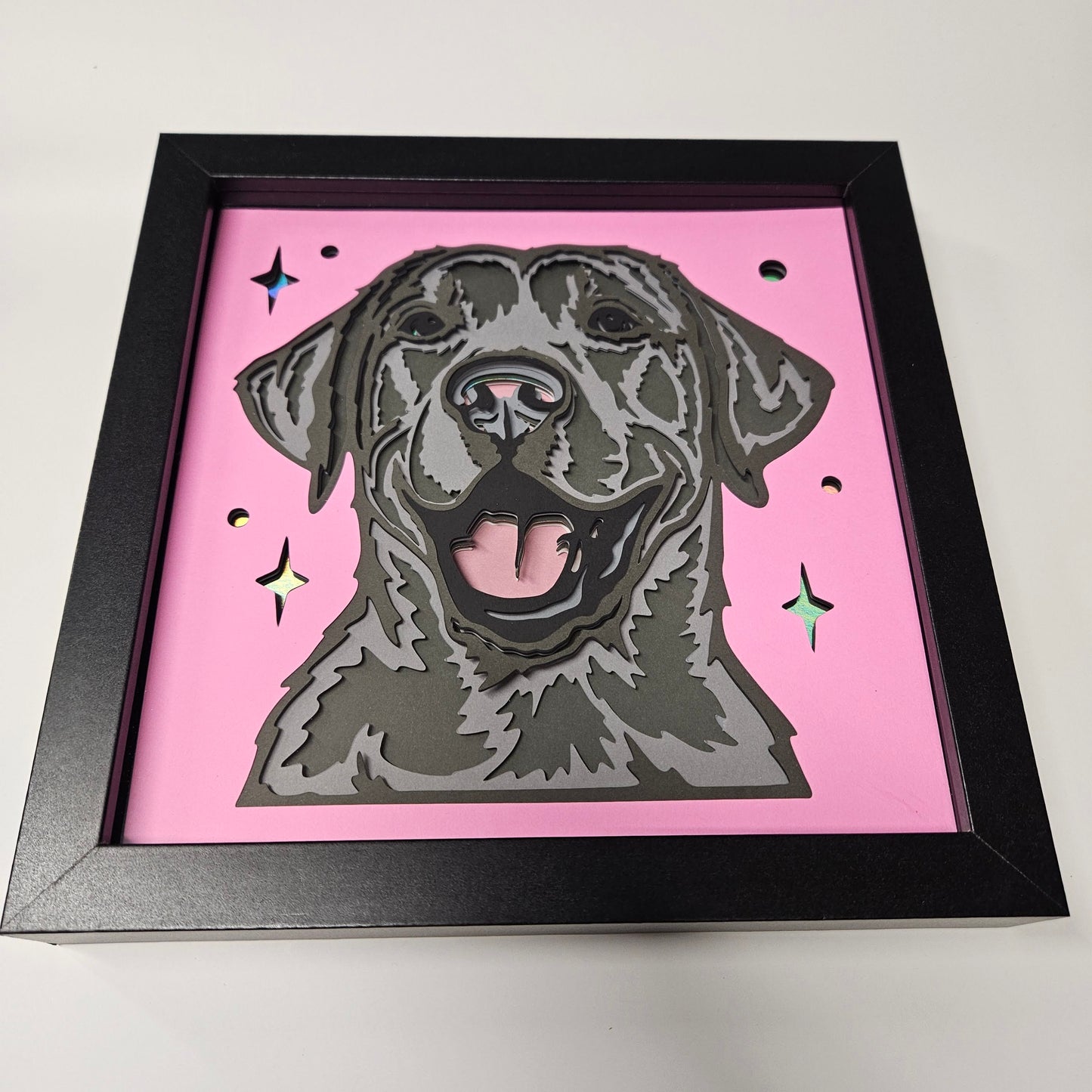 Labrador Retriever (black) Shadowbox