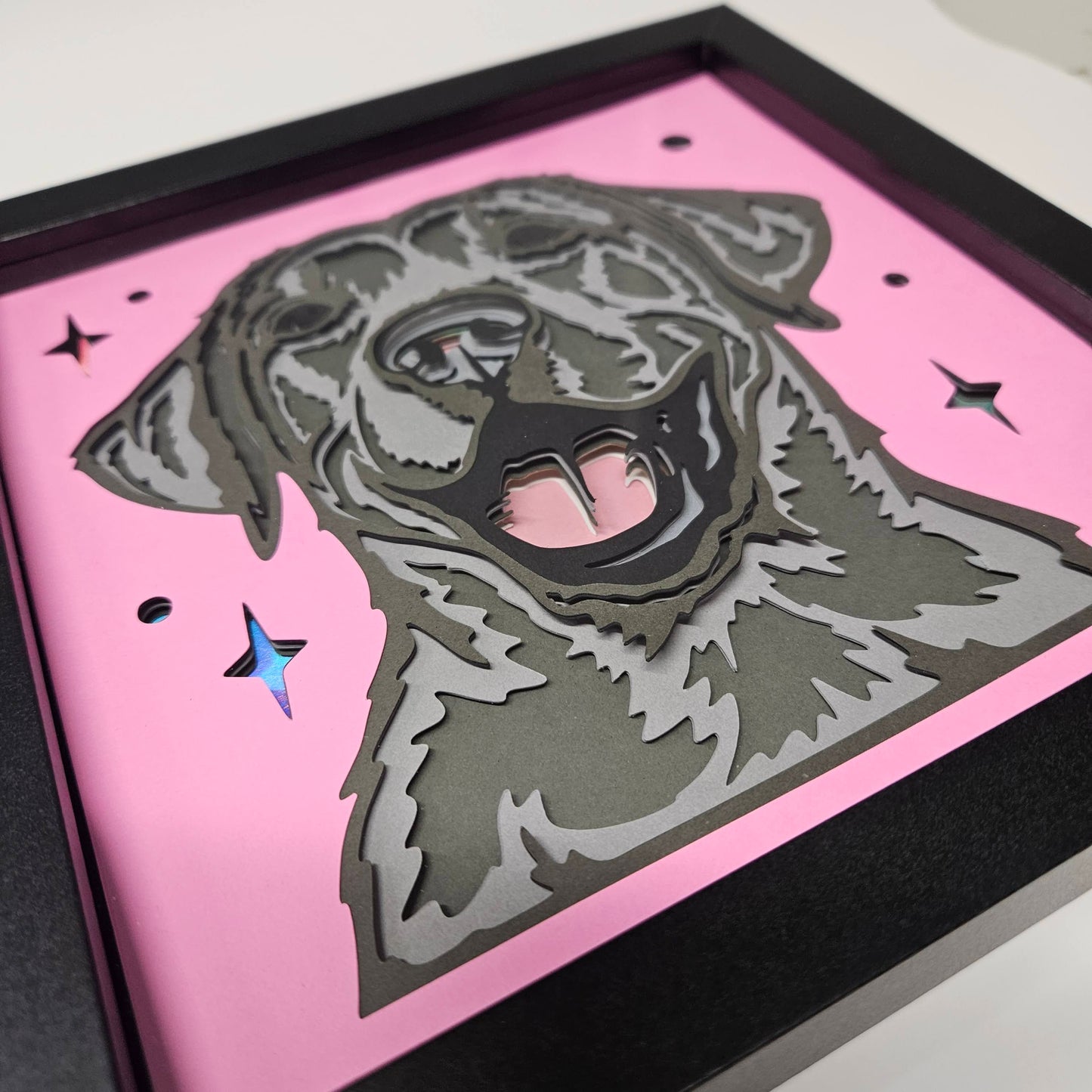 Labrador Retriever (black) Shadowbox