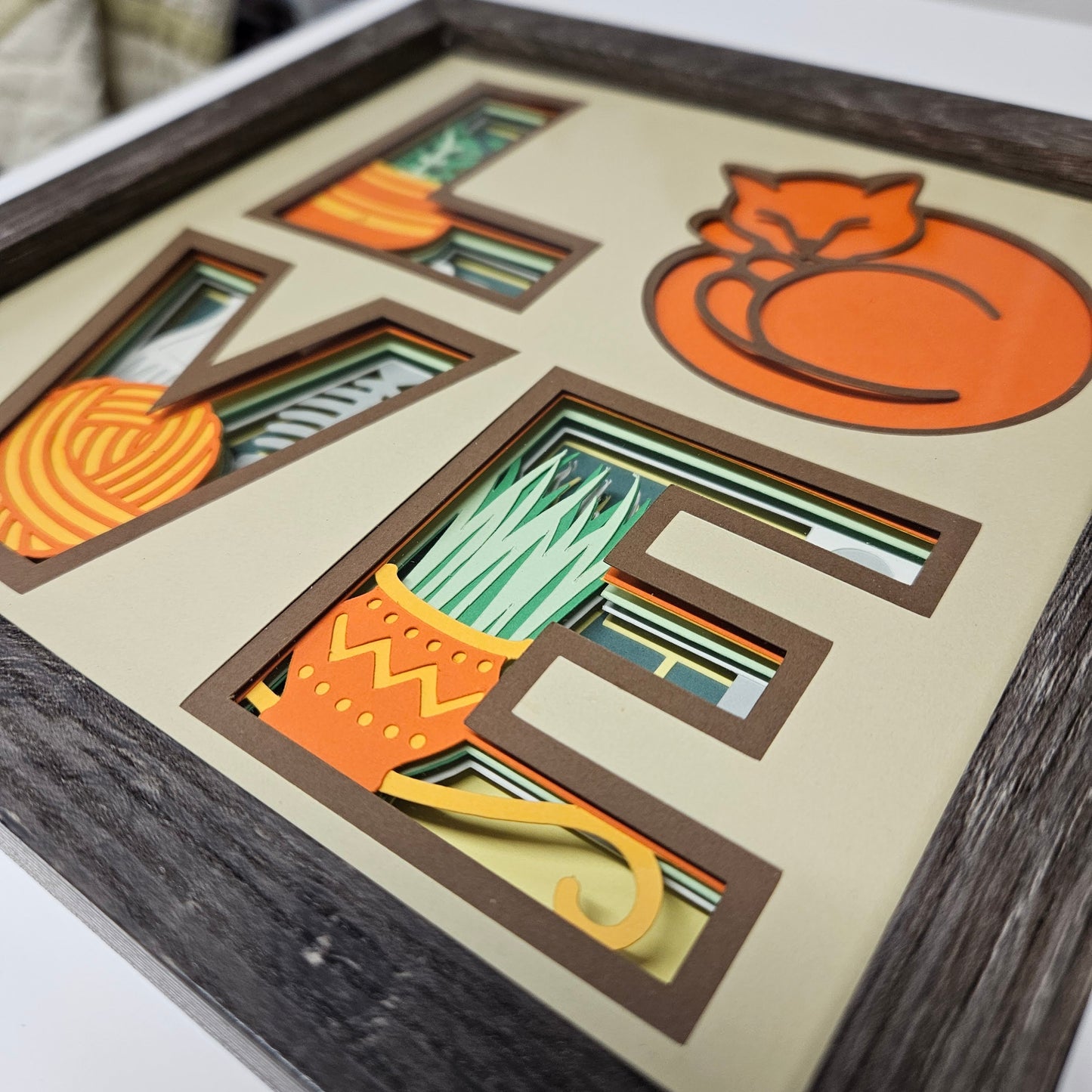 Love Cat Shadowbox