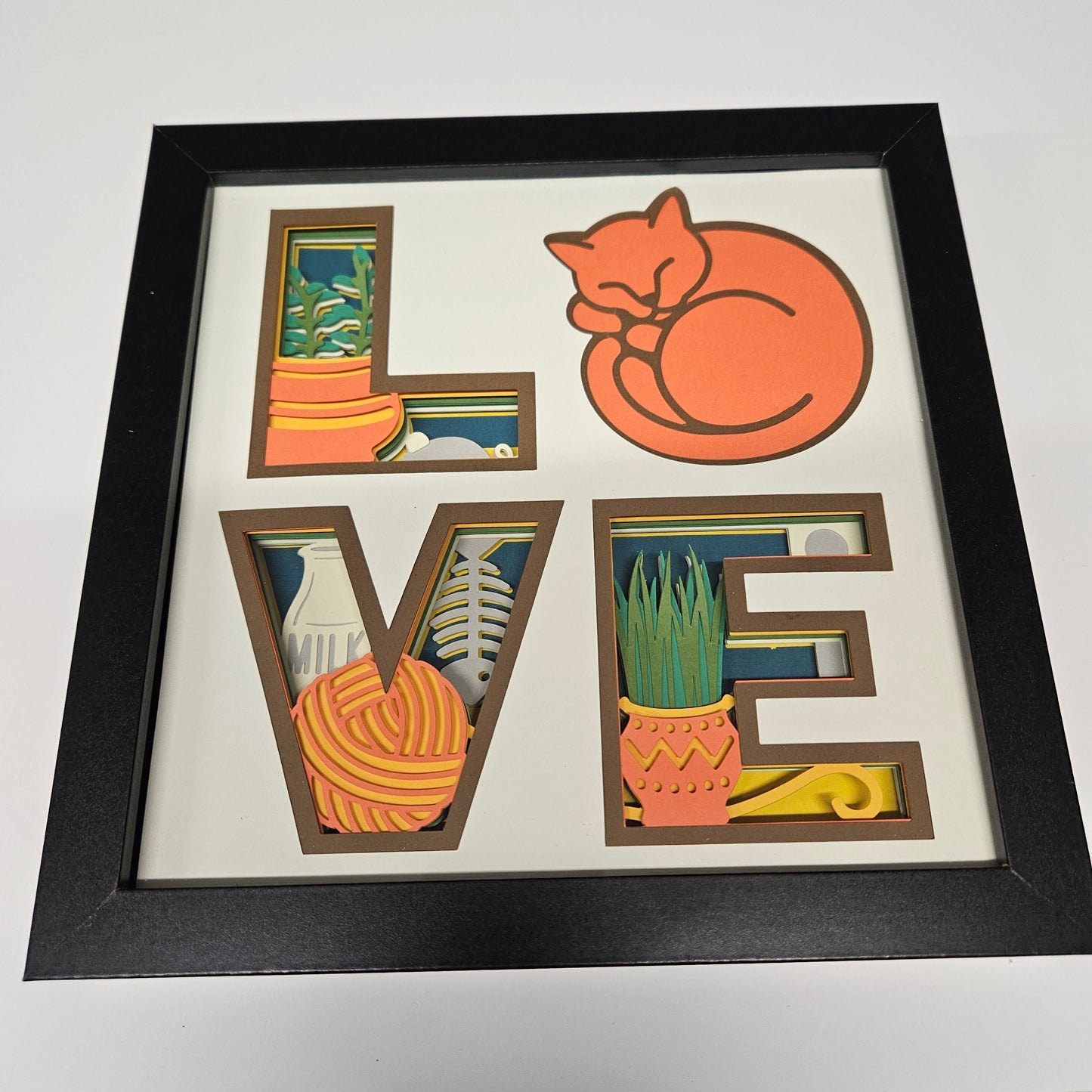 Love Cat Shadowbox