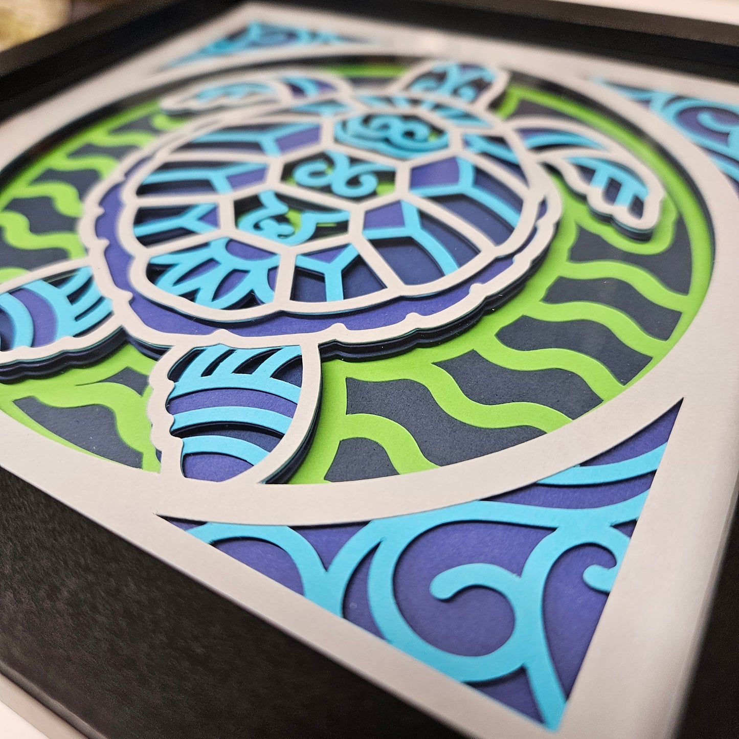 Turtle Mandala Shadowbox