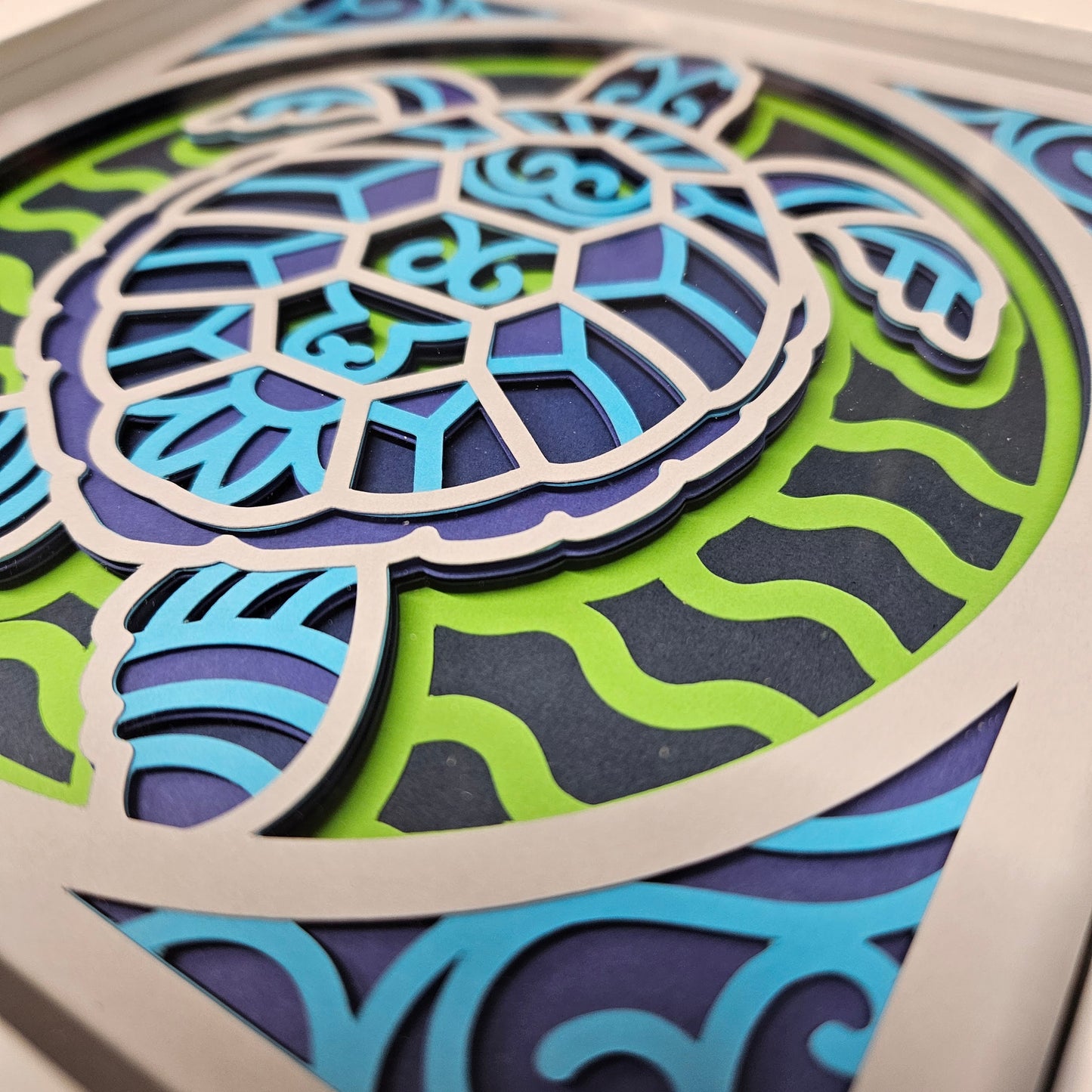 Turtle Mandala Shadowbox