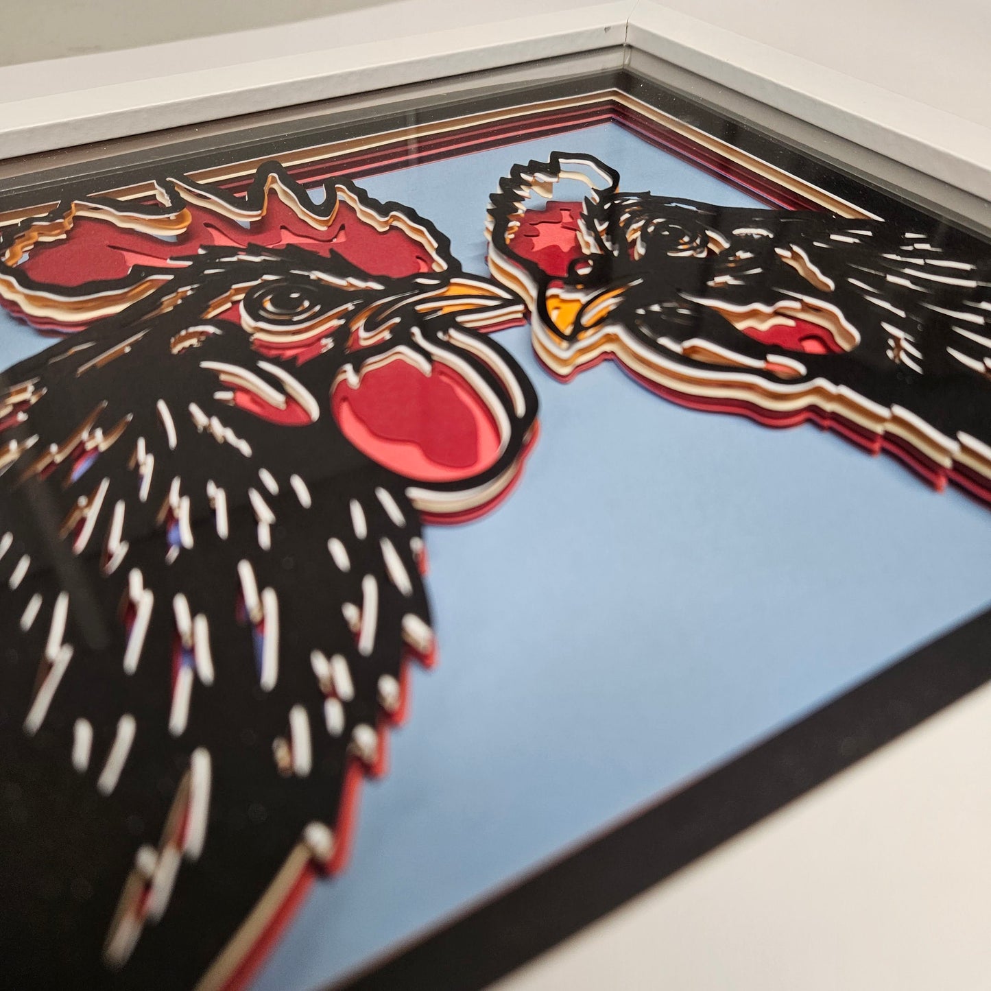 Two Chickens Shadowbox