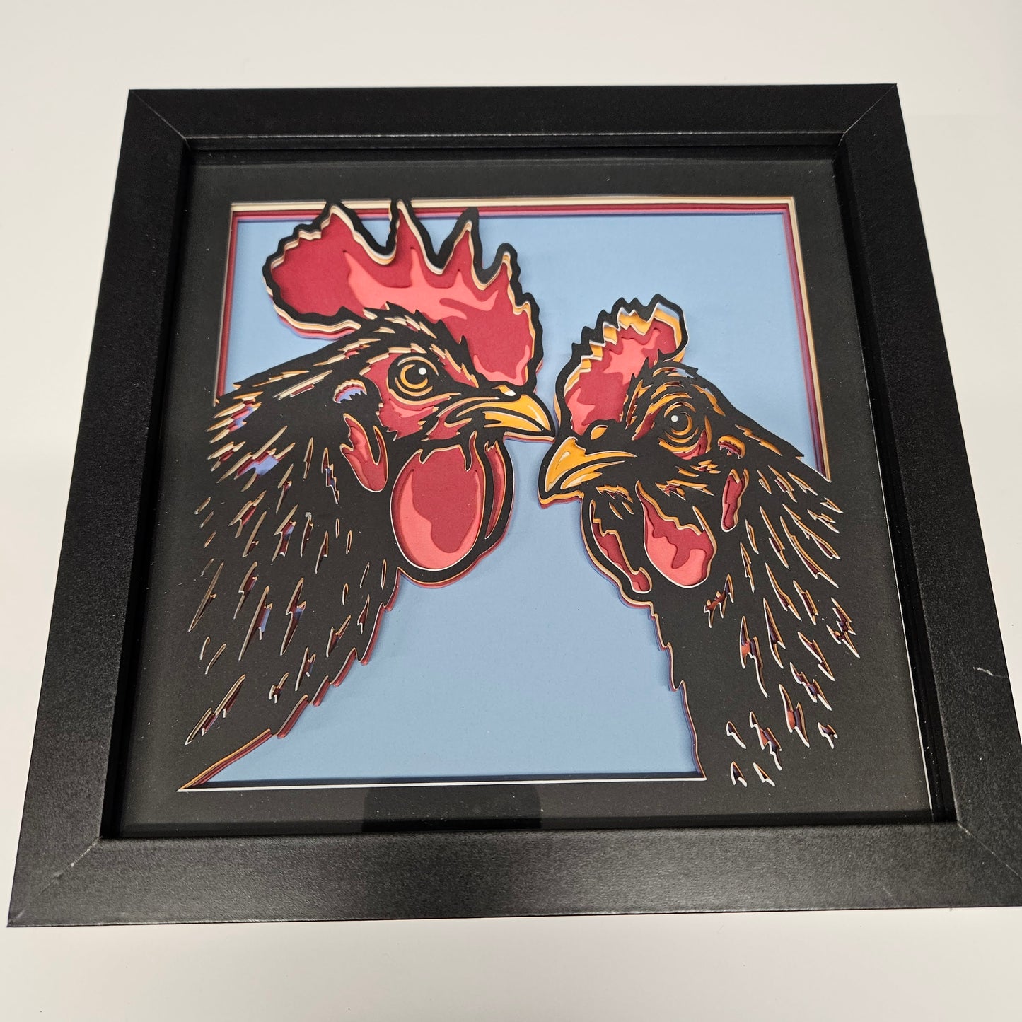 Two Chickens Shadowbox