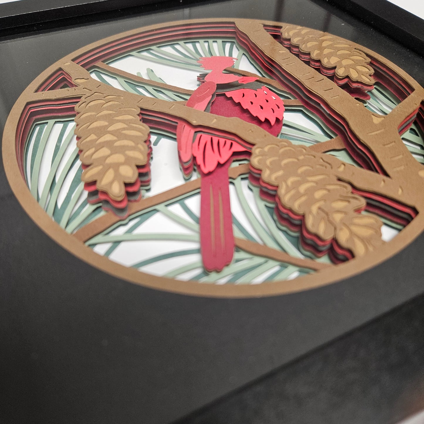 Winter Cardinal Shadowbox