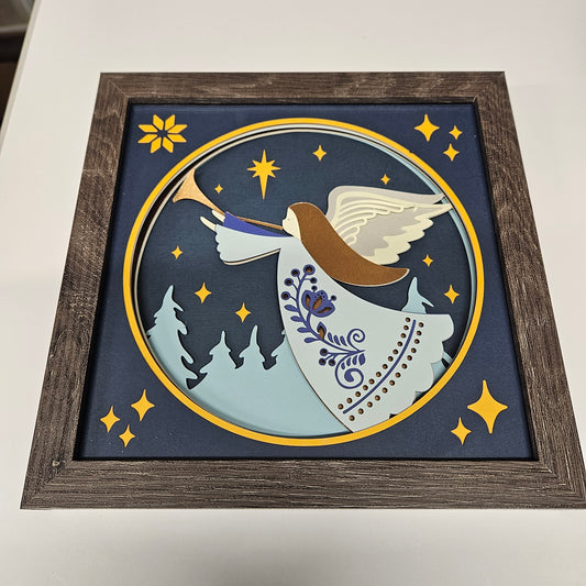 Christmas Angel Shadowbox