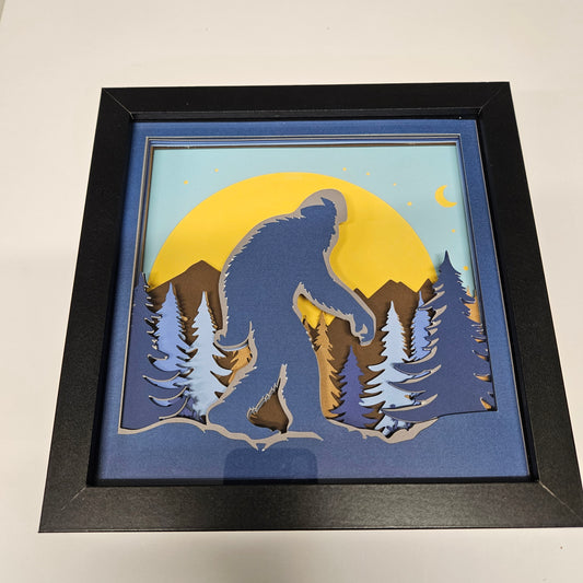 Bigfoot Yeti Shadowbox