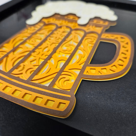 Beer Mug Mandala Shadowbox