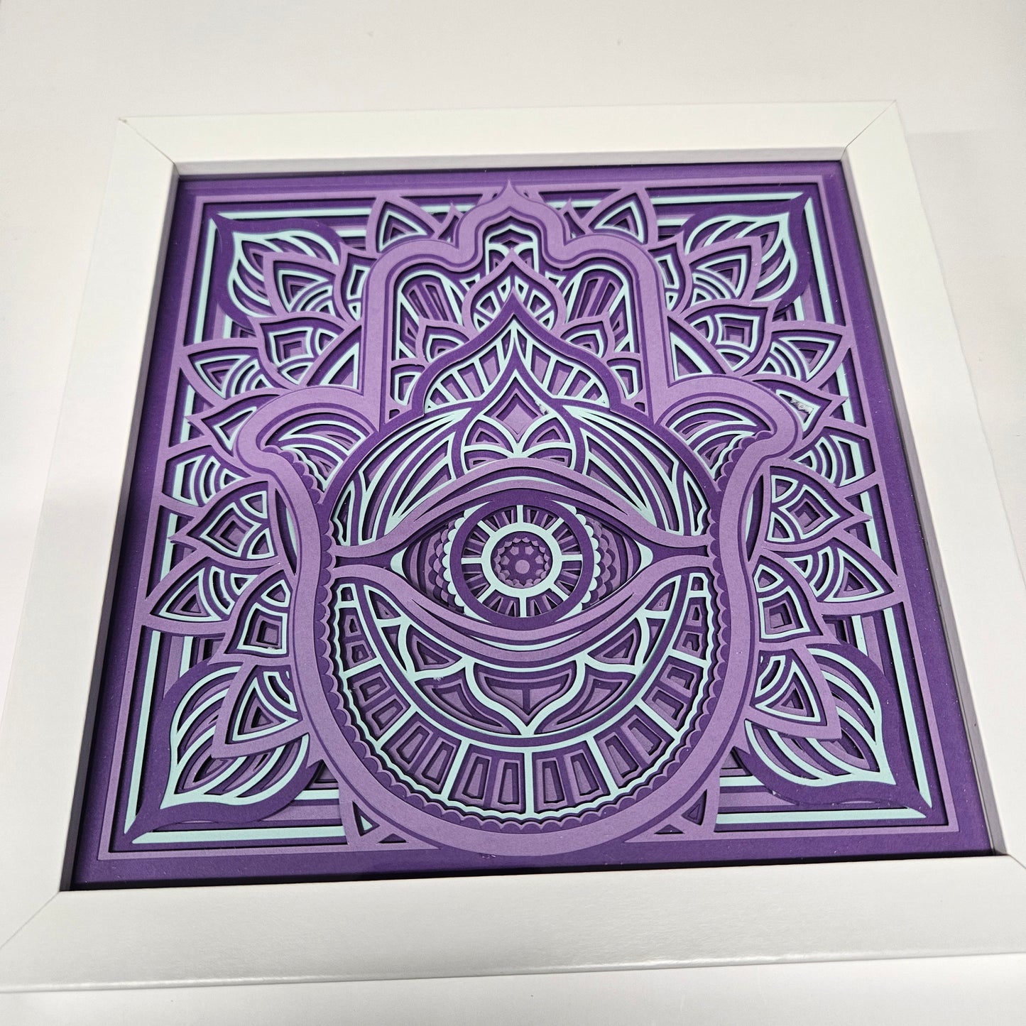 Hamsa Evil Eye Shadowbox