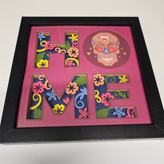Sugar Skull Home Shadowbox