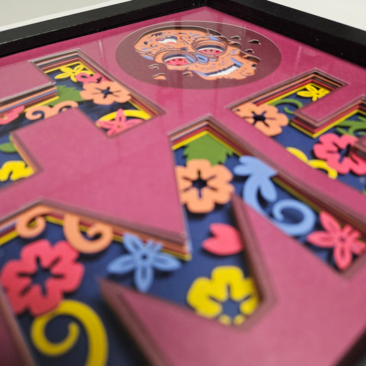 Sugar Skull Home Shadowbox