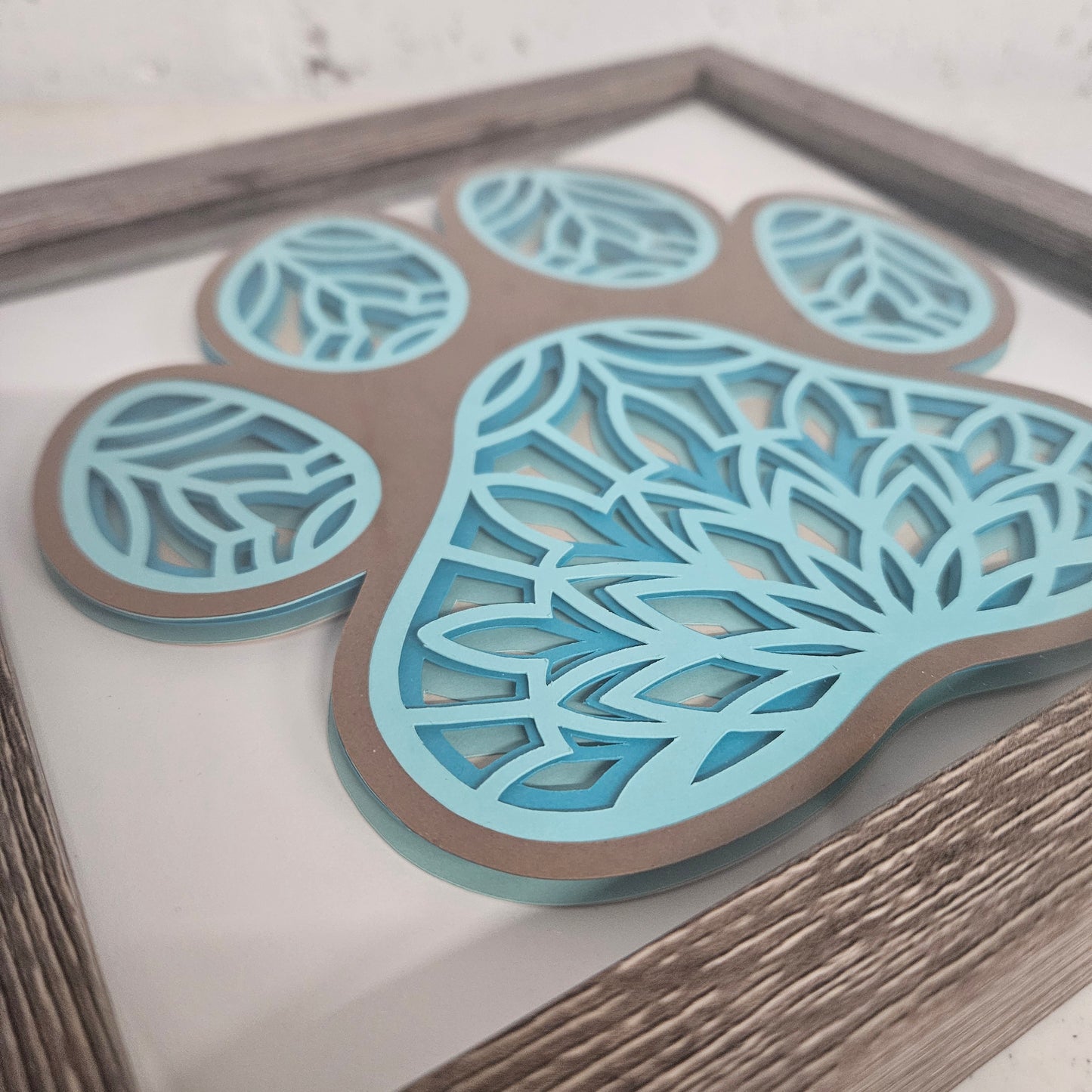 Paw Mandala Shadowbox
