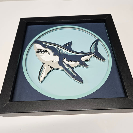 Great White Shark Shadowbox