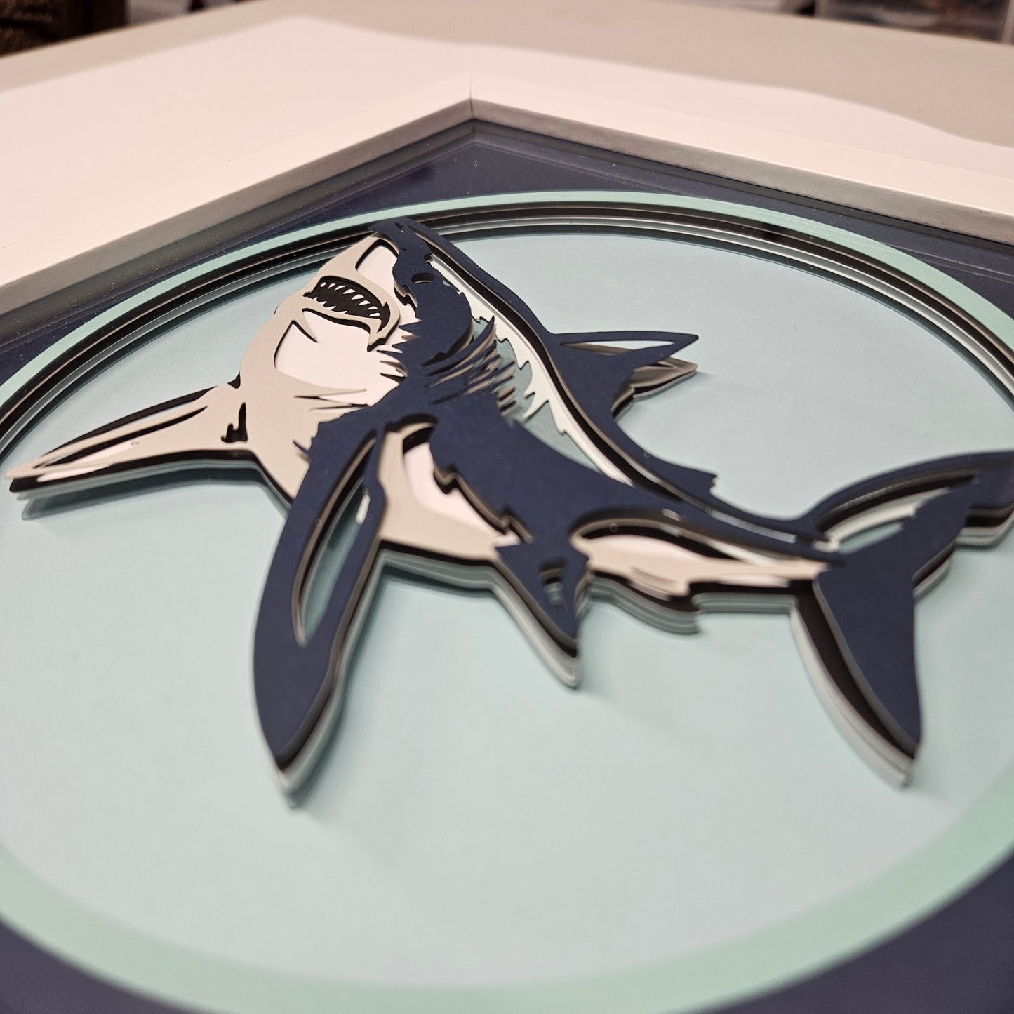 Great White Shark Shadowbox