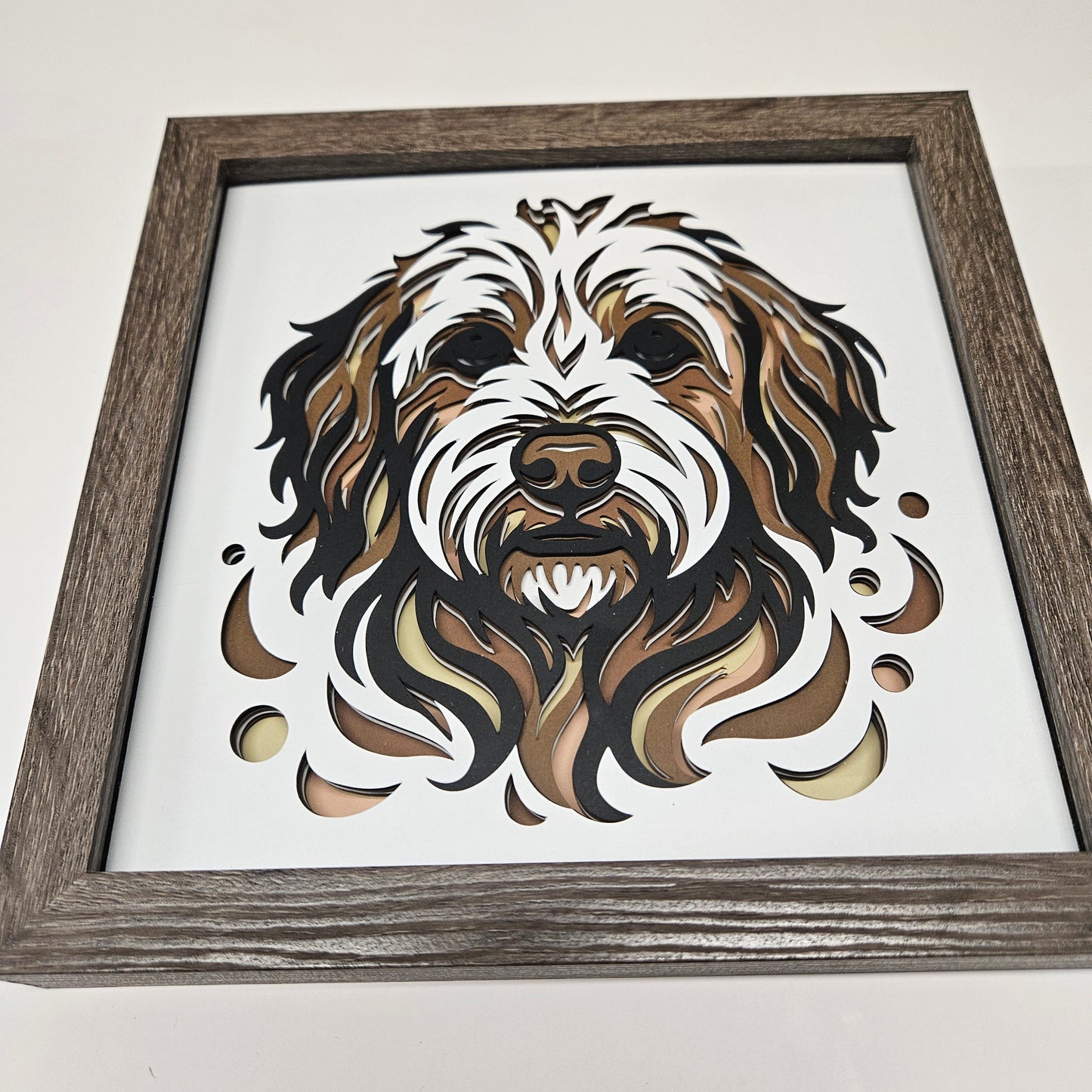 Doodle Watercolor Shadowbox