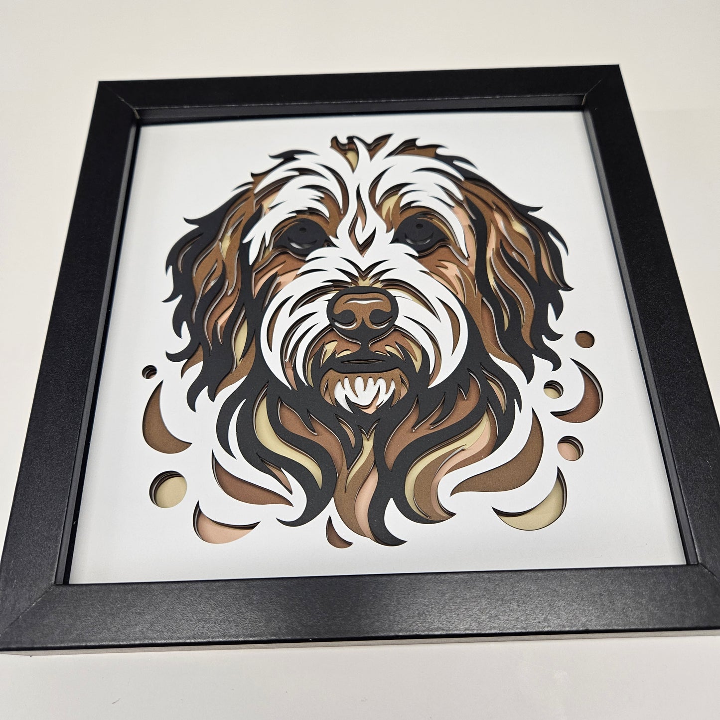 Doodle Watercolor Shadowbox